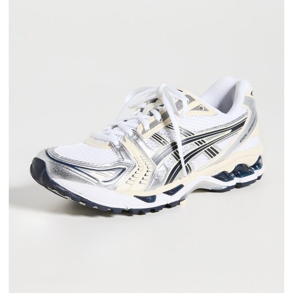 Asics GEL-KAYANO 14 Sneakers in White & Midnight Womens 9.5 New with Box Shoes - Picture 4 of 17